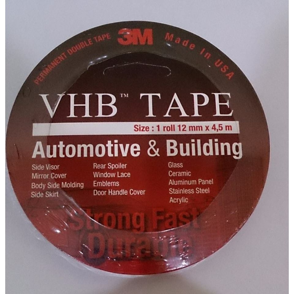 

Double Tape 3M 4900 VHB 12mm x 4.5M Original Murah