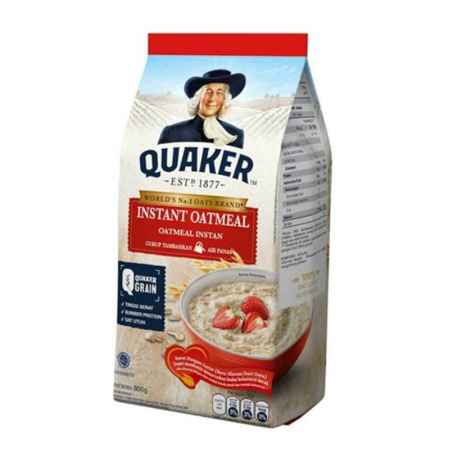 Quaker Oatmeal Instant 800 Gr Indonesia