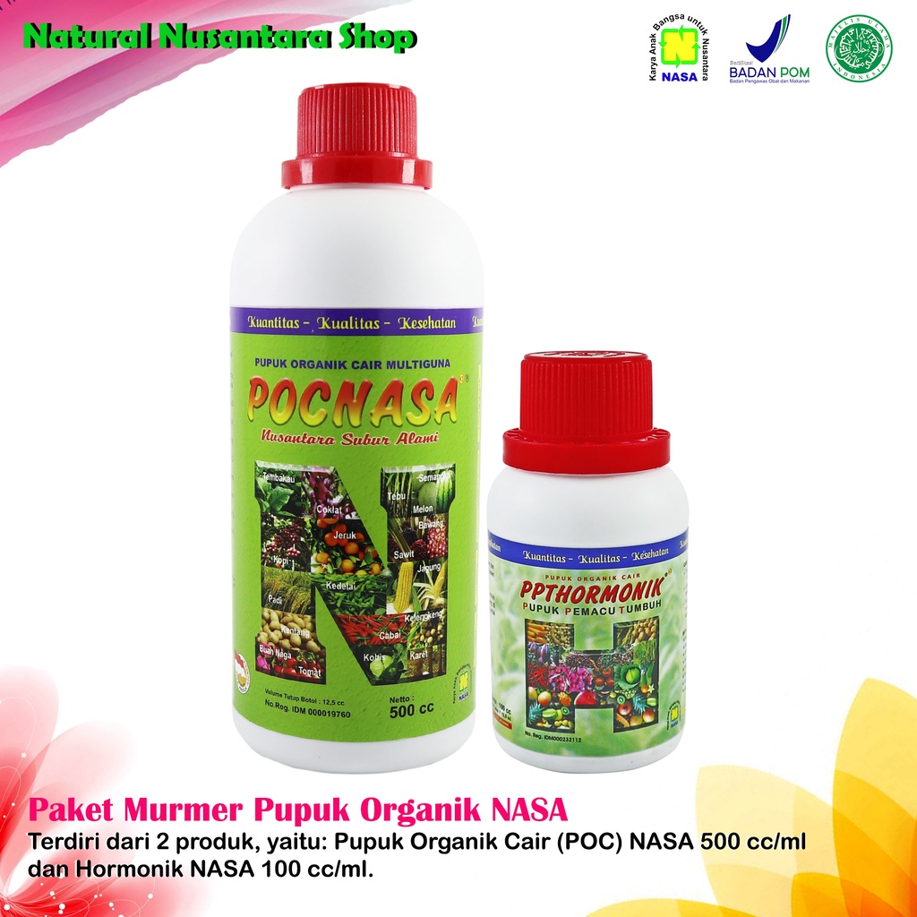 COD Paket Pupuk Organik Cair POC NASA dan Hormonik Untuk Tanaman Cabe PAKET MURMER PUPUK ORGANIK NAS