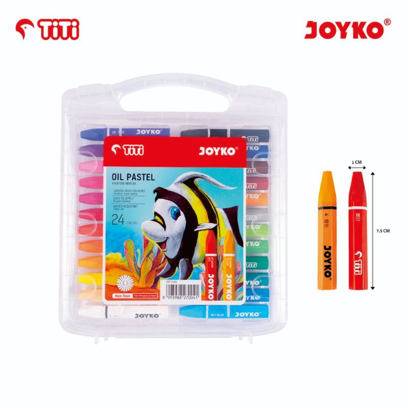 

Crayon Krayon Minyak Oil Pastel Joyko Titi OP-24S 24 WARNA