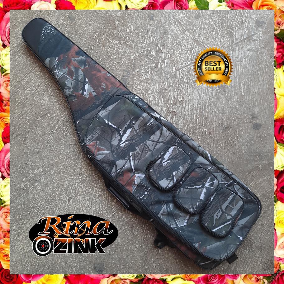 TAS RANSEL SENAPAN PCP CAMO BUSA TEBAL DAN POMPA PCP SAKU 3