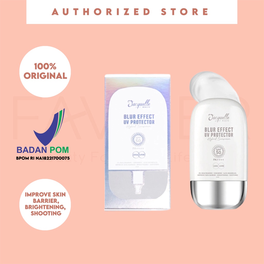 JACQUELLE Blur Effect UV Protector : Hybrid Sunscreen SPF 50++++