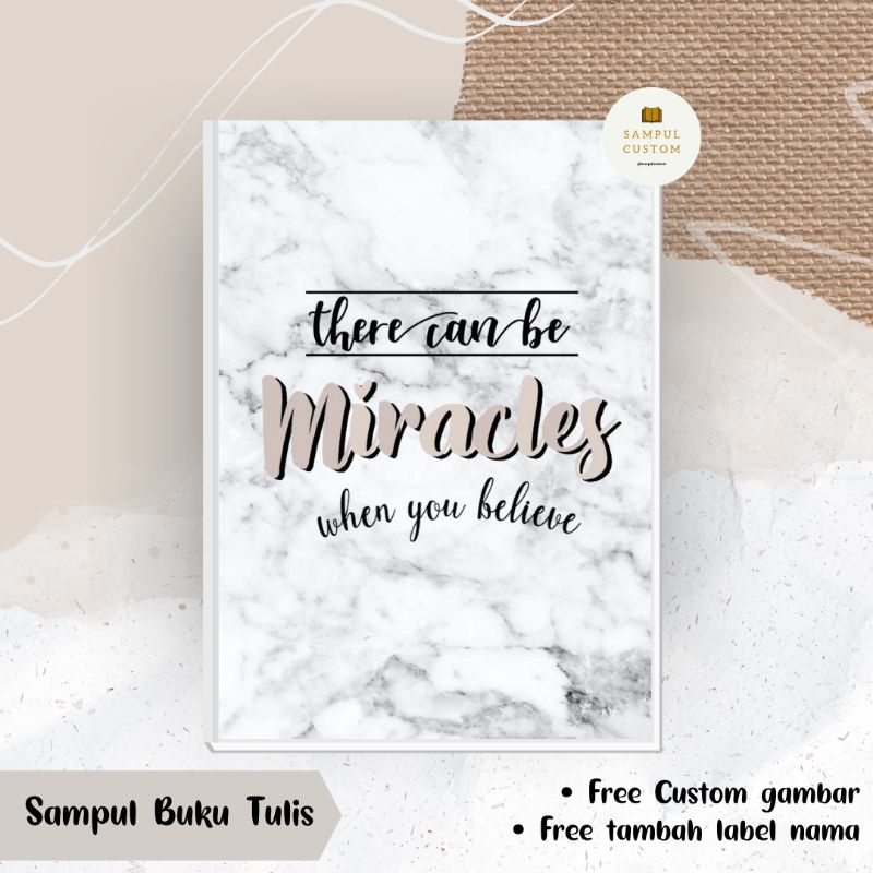 

(HARGA 1 LEMBAR MIN ORDER 5 LEMBAR) SAMPUL BUKU CUSTOM TEMA MARBLE QUOTES