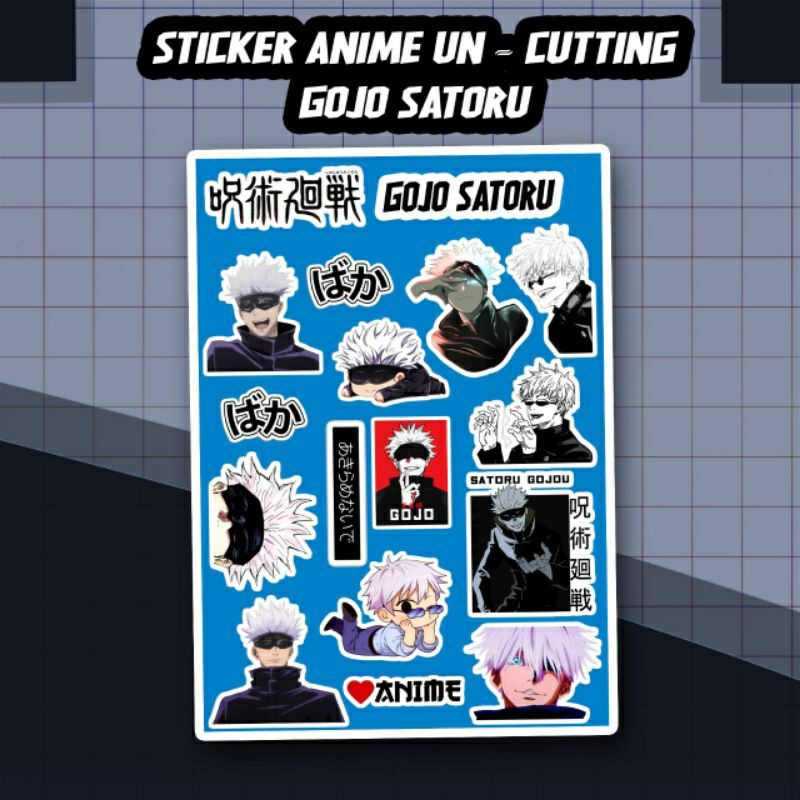 STICKER ANIME // STIKER ANIME UNCUTTING // STICKER TOKYO REVENGERS NARUTO HAIKYUU ATTACK ON TITAN KIMETSU NO YAIBA JUJUTSU KAISEN HXH ONE PIECE-GOJO