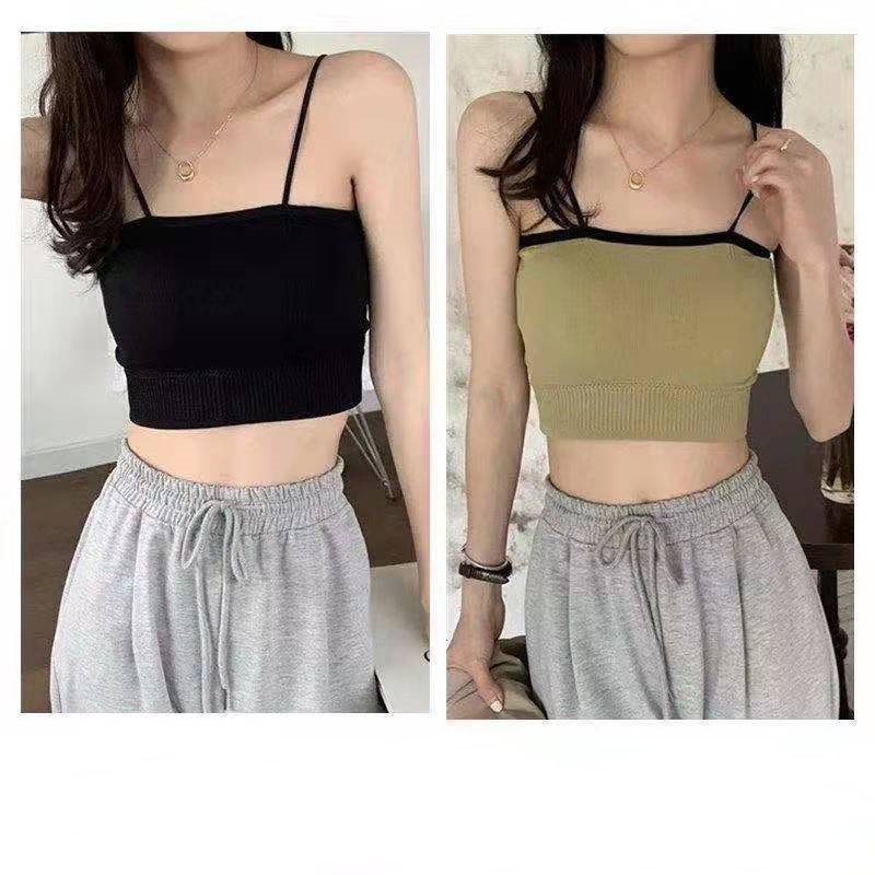 MOO B587 Tanktop bra Kemben Singlet Crop Tali bisa di lepas Pakaian dalam wanita sexy COD