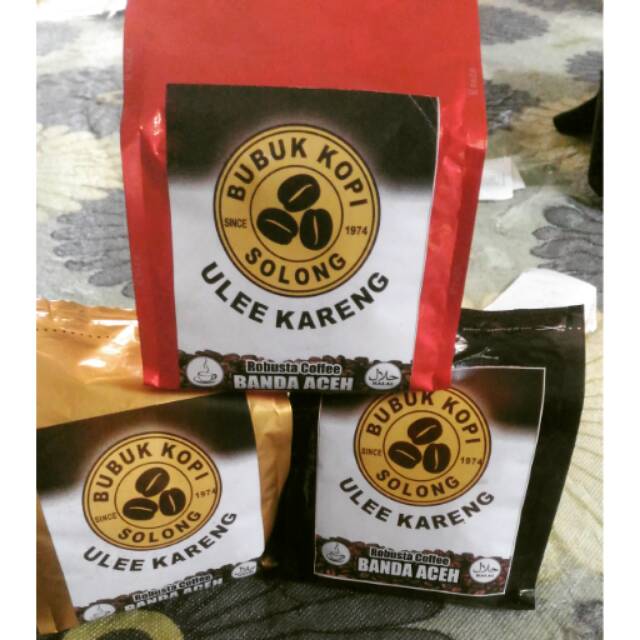 

Bubuk kopi robusta dari ulee kareng 200 gr