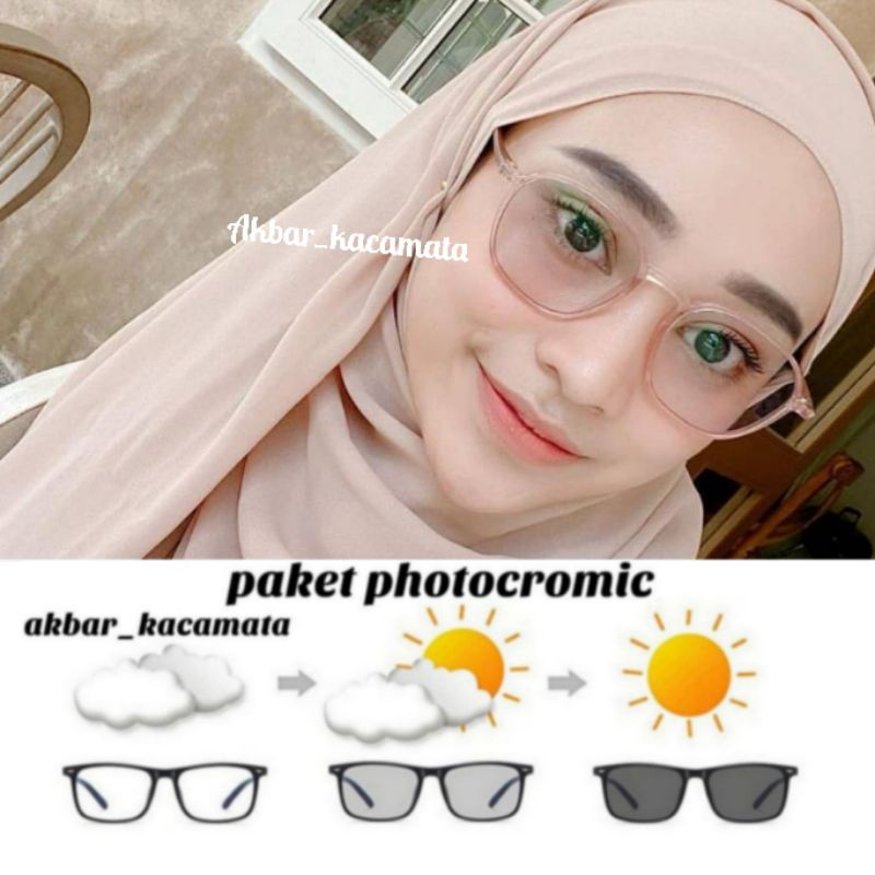 KACAMATA2225 POTOCROMIC kacamata paket lensa potocromic