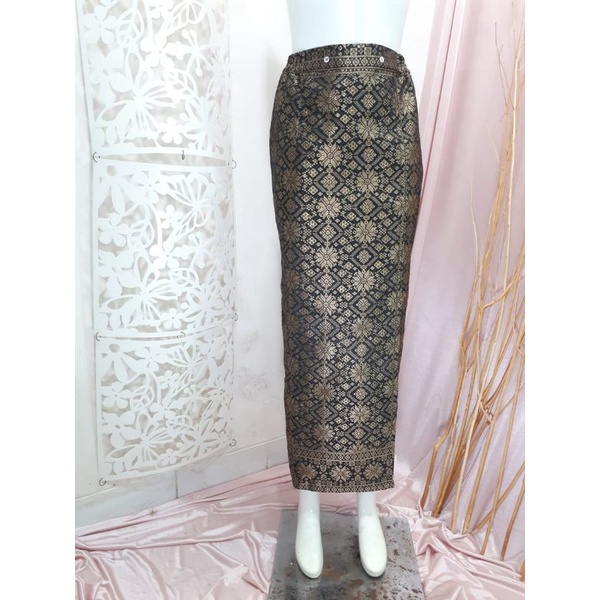 Rok songket span // rok songket jadi // rok instant // rok