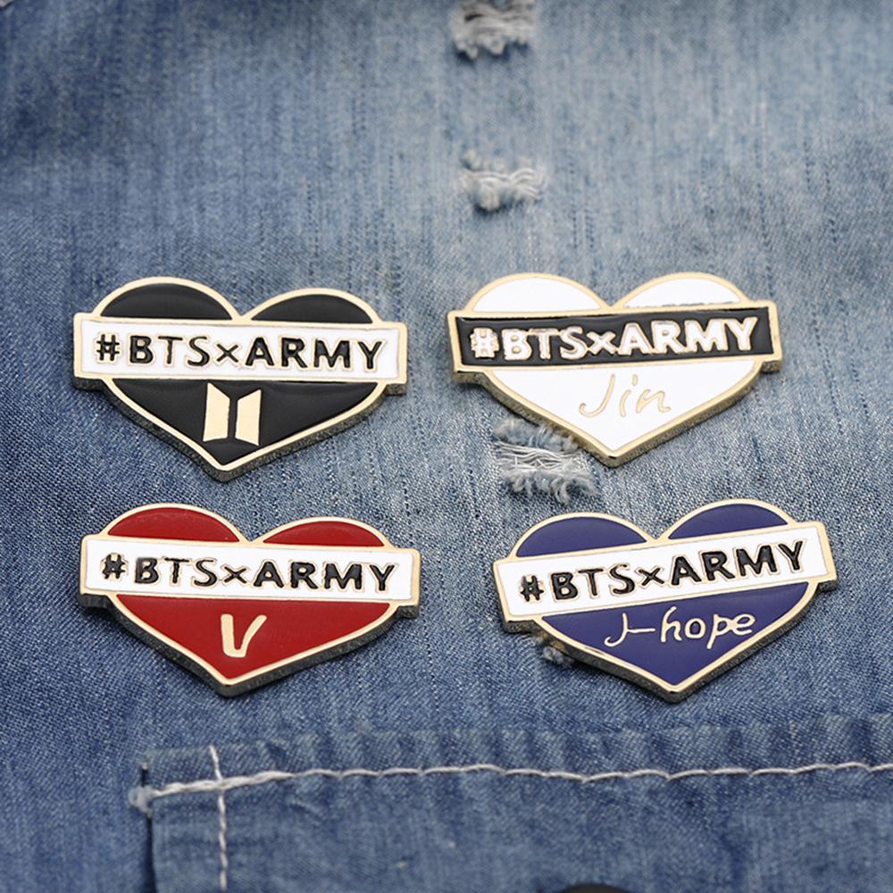 Lily Badge Bangtan Boys KPOP Korea Idol Pin Nama