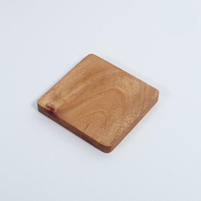 Tatakan Kayu Kotak / Coaster Kotak Kayu / Tatakan Kayu / Tatakan Pot Kayu / Tatakan Pot Bunga Kayu