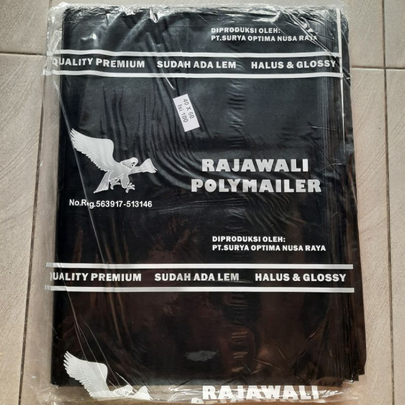 

MURAH!!! PLASTIK PACKING 40×60 siap pakai RAJAWALI polymailer Tebal dan halus