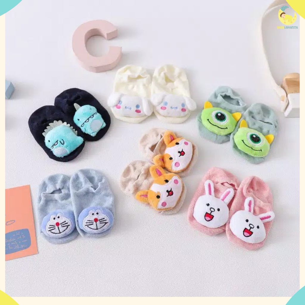 Babylovanta Kaos Kaki 3D karakter lucu bayi / kaos kaki timbul / kaos kaki bantal 0-6bulan