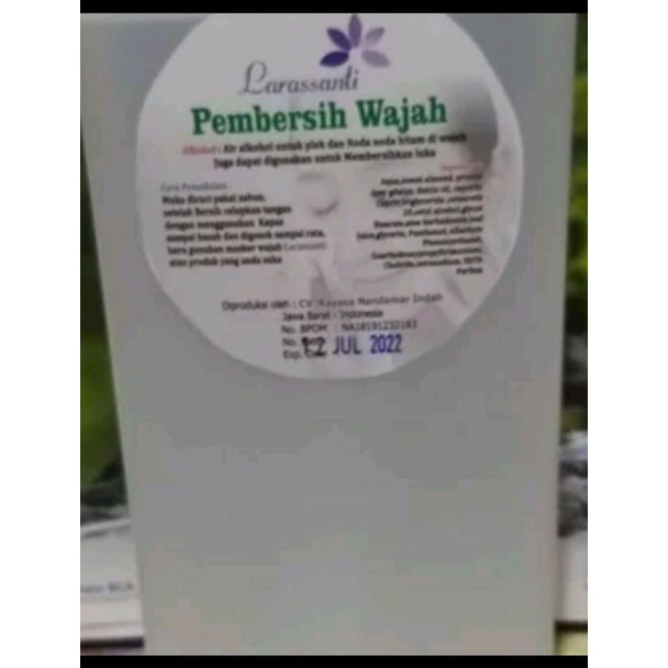 pembersih wajah Alkohol (BPOM) 1liter