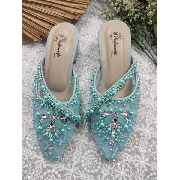 sepatu rafaizoutfit sepatu mayana sepatu wanita babyblue tinggi 3cm tahu