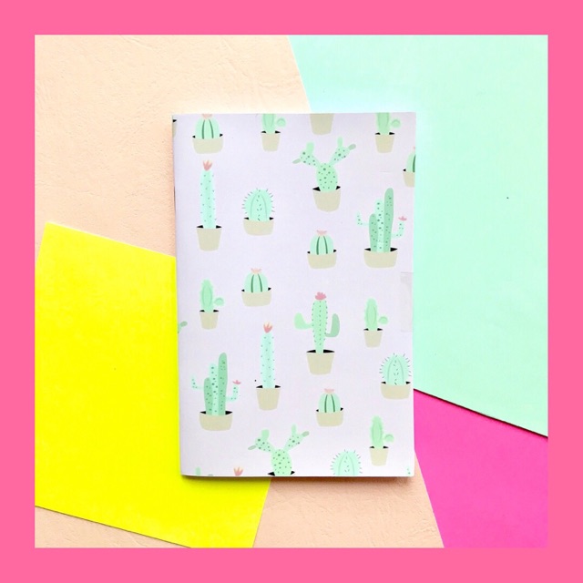 

CUSTOM NOTEBOOK Pinky Cactus Mini Notes A6