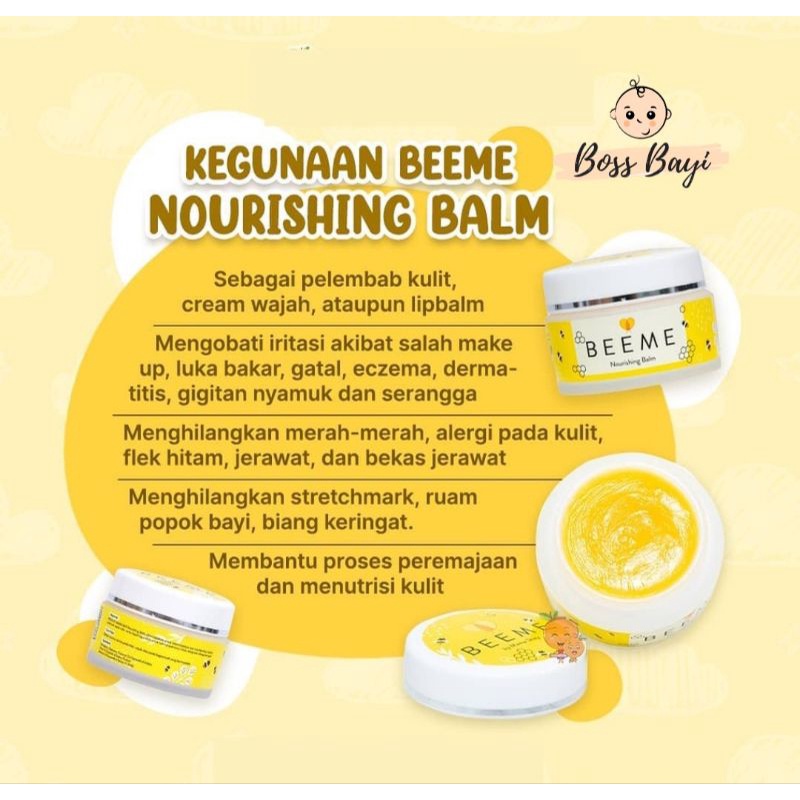 BEEME - Skincare Ibu dan Anak - Nourishing Balm / Natural Soap 3in1 / Honey Sunscreen Lotion