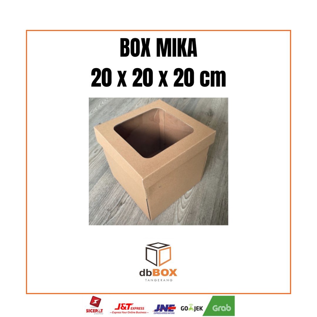 

BOX MIKA 20x20x20 cm | Box Die Cut dan Easy Usage | Box Kue & Tart