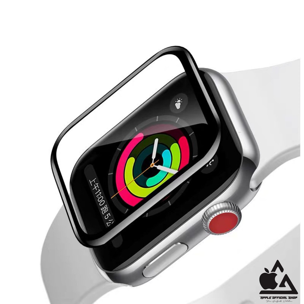 Tempered Glass Nano Apple Watch series 7 41mm 45mm 38mm 40mm 42mm 44mm 49MM Series 1 2 3 4 5 6 SE FULL CURVE Nano Technology Screen Protector Apple iWatch Anti gores Kaca Film