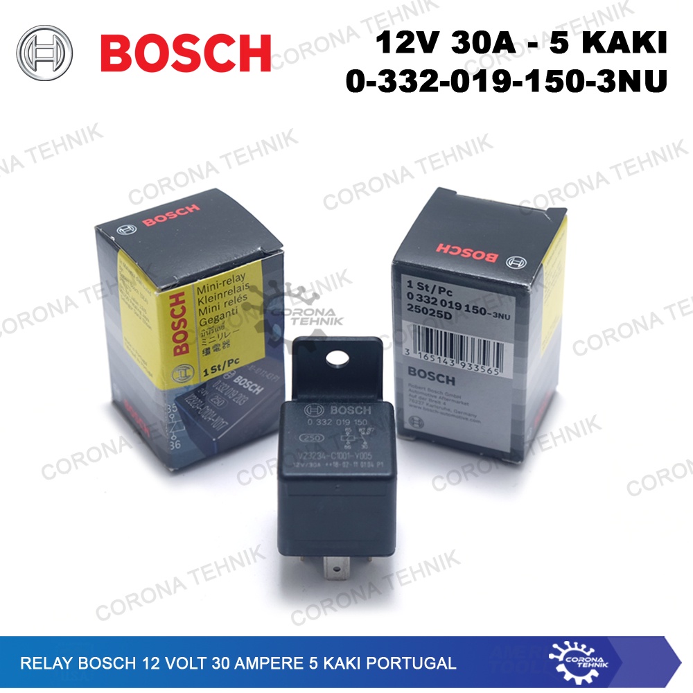 Portugal - Relay Bosch 12 Volt 30 Ampere 5 Kaki - 0-332-019-150-3NU