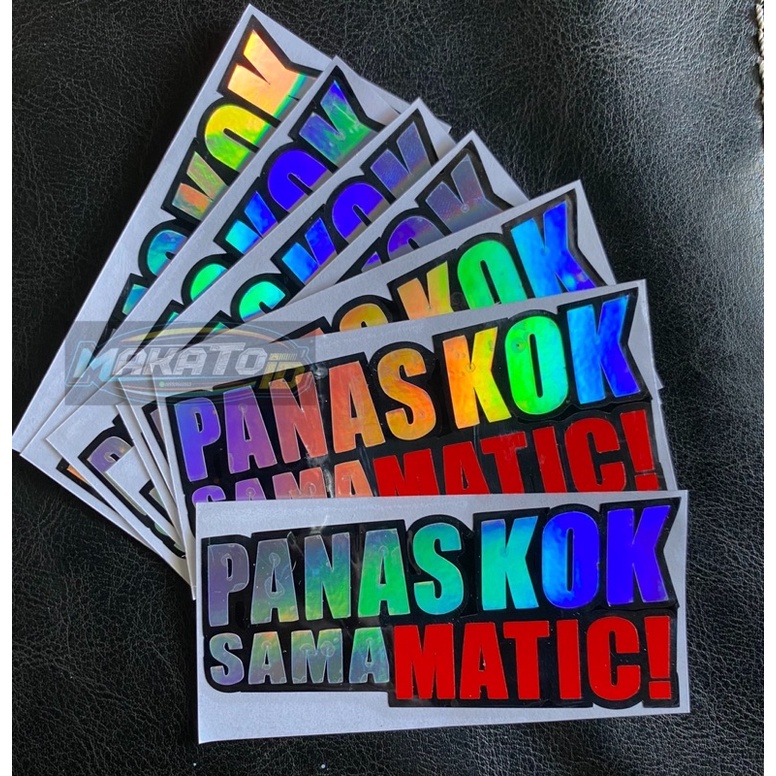 Sticker Stiker Cutting Motor Panas Kok Sama Matic