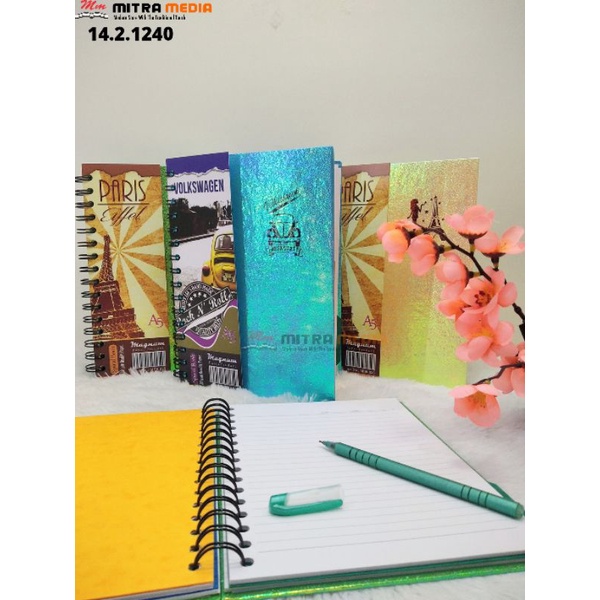 

SPIRAL BOOK / BLOK NOTE / NOTEBOOK / BUKU CATATAN METALIK A5 MSB-025