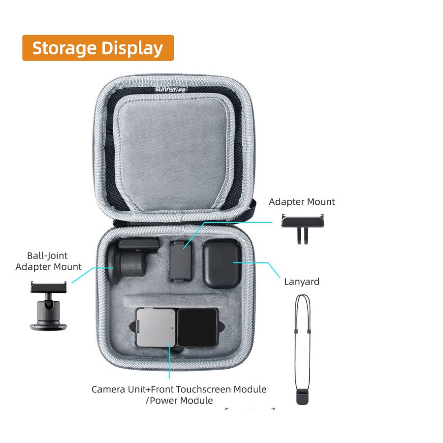 Sunnylife Carrying Case Protective Portable Bag DJI Action 2