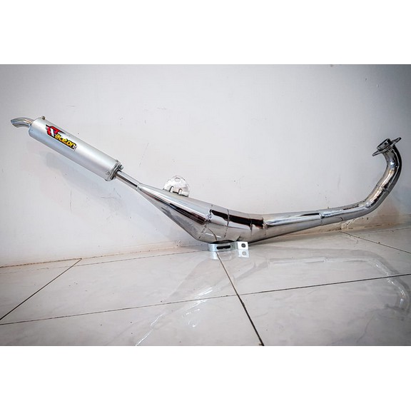 Knalpot suzuki rgr 150 cc warna crom kinclong COD