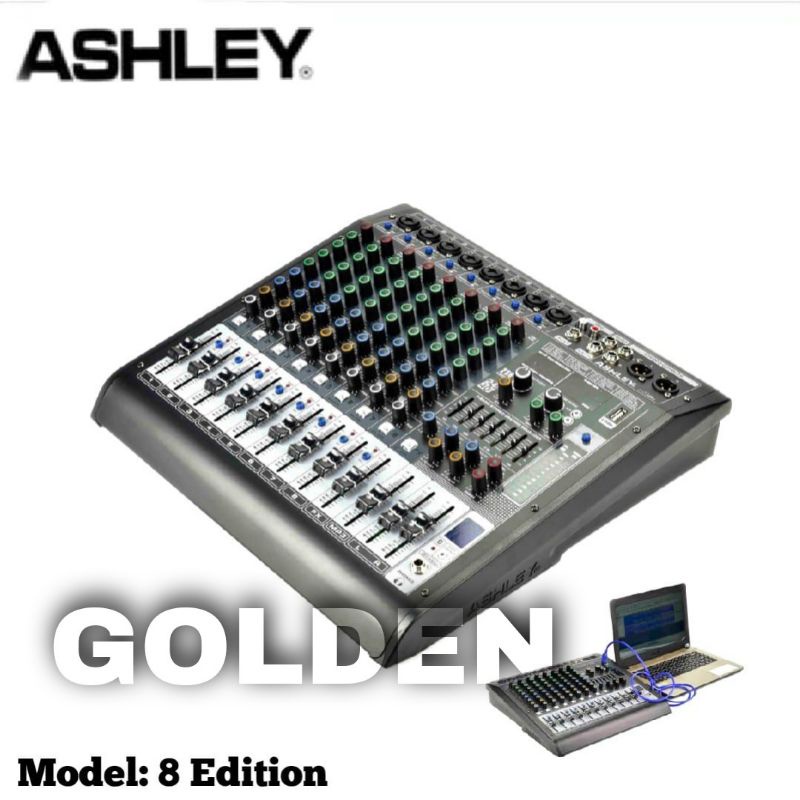 Mixer Ashley 8 Edition Original 8 Channel USB Interface - Bluetooth