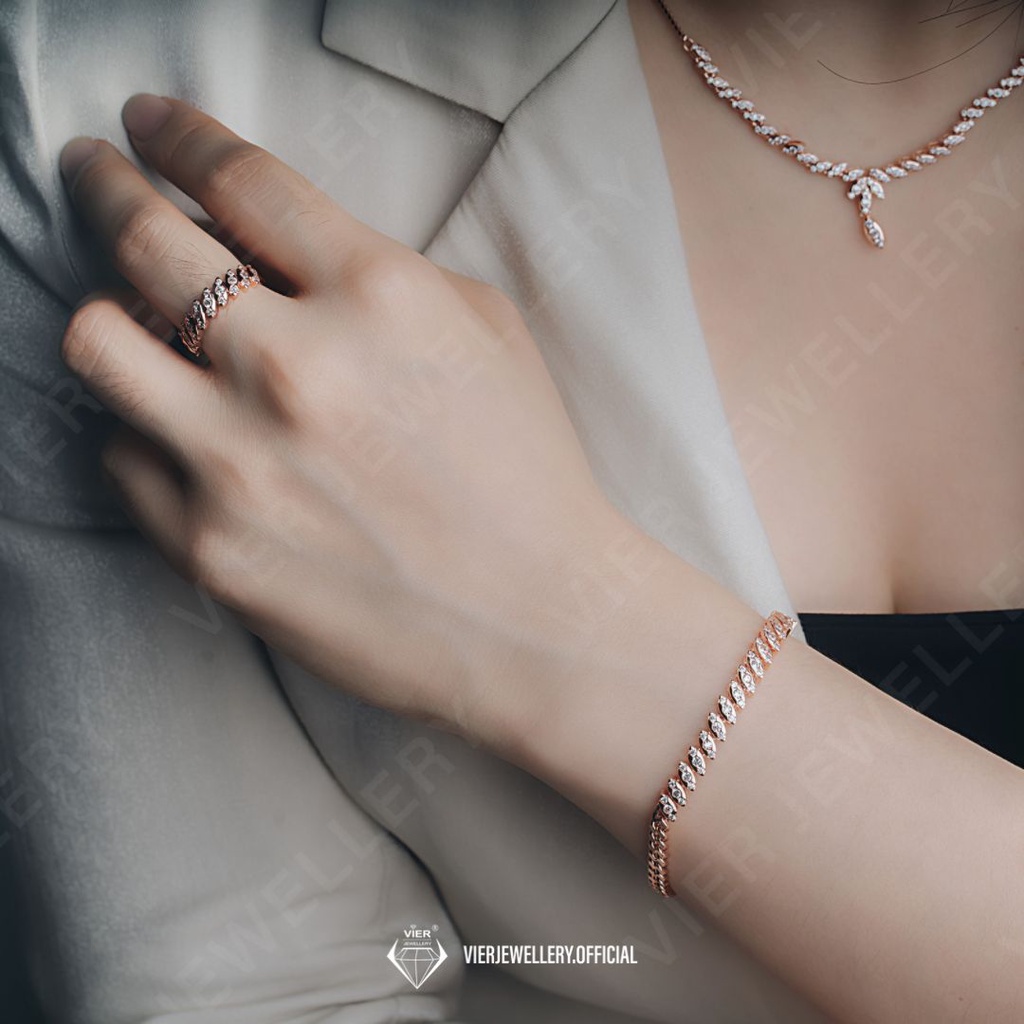 Vier Jewellery Edition Set 3 perhiasan 10937 Set 4 perhiasan 12106/Perhiasan replika berlian