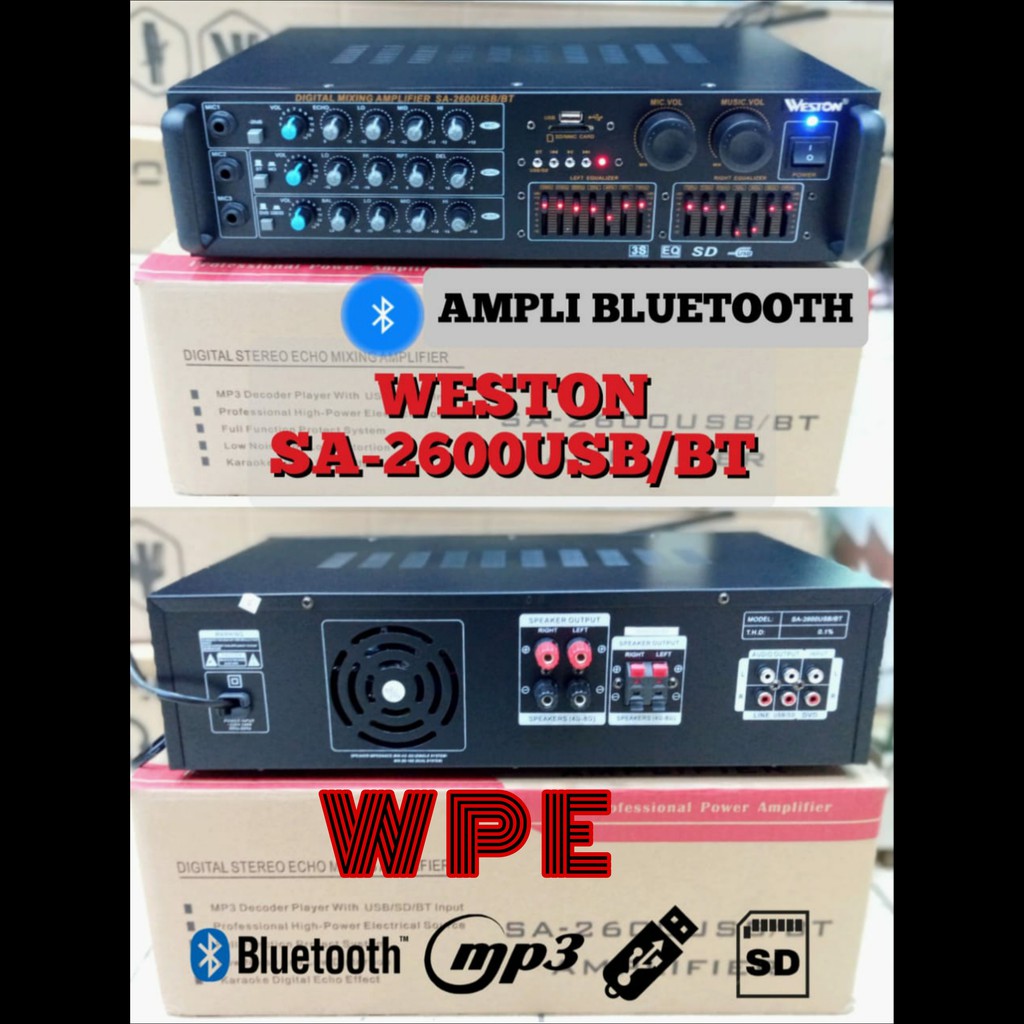 Amplifier Weston SA-2600/ Ampli Karaoke/Power Amplifier Weston SA 2600