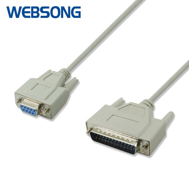 Kabel Serial DB25 Male to Parallel DB9 Female 1.5M WEBSONG