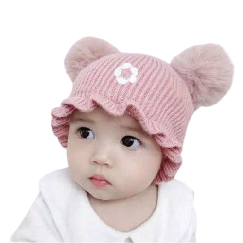 TP24-100% ALSI IMPORT Topi Rajut Kupluk Anak Bayi Perempuan