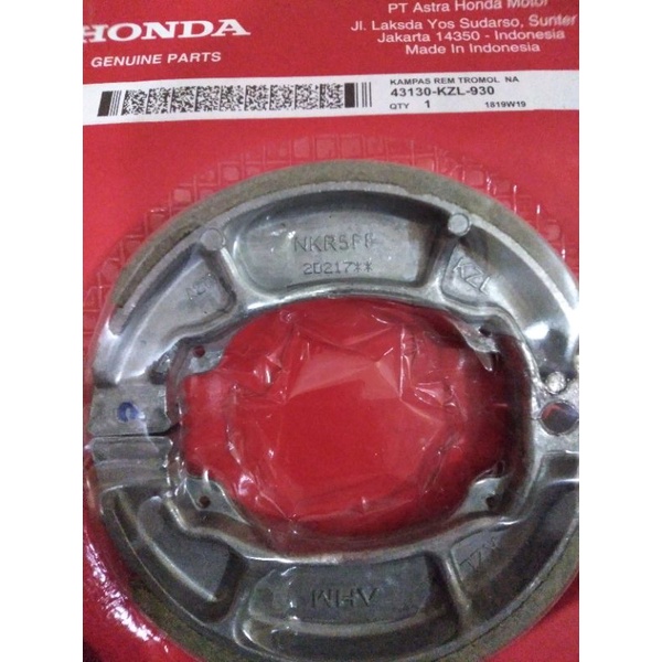 kampas rem belakang beat esp, vario 125, scoopy esp, beat street