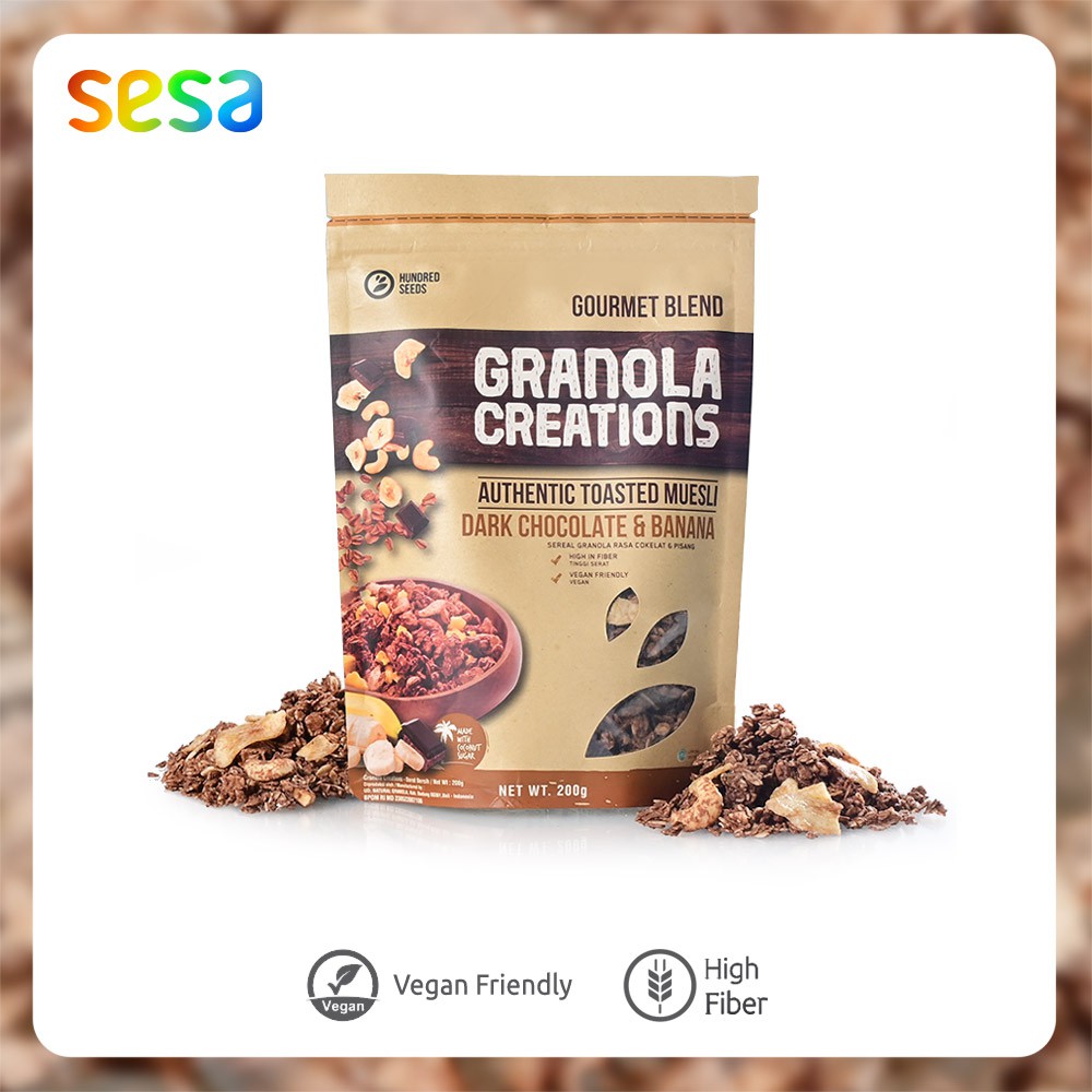 

Hundred Seeds - Granola Creations Chocolate & Banana 200 g