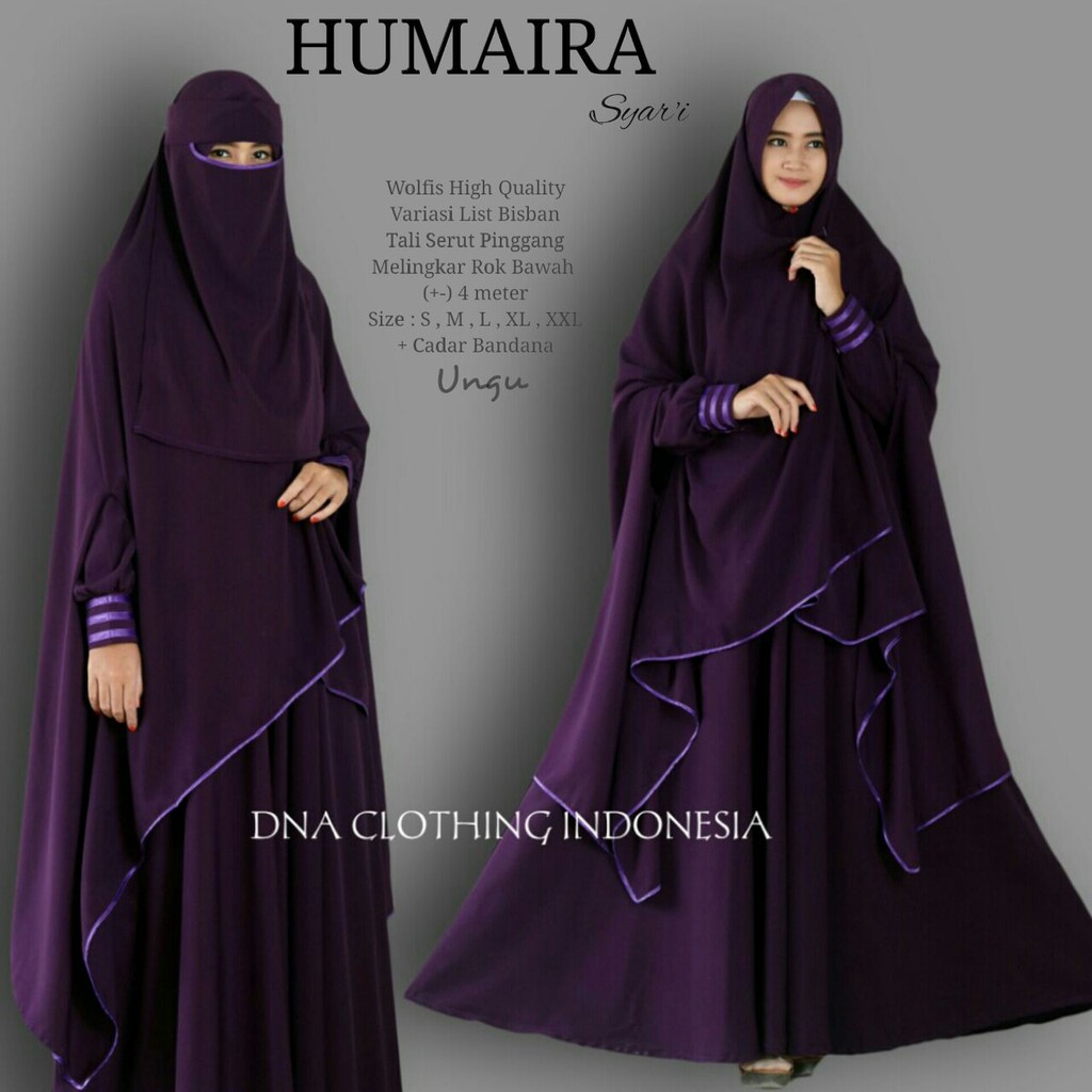 Gamis Humaira Syar'i  GAMIS WOLFIS  BUSUI GAMIS SYARI 