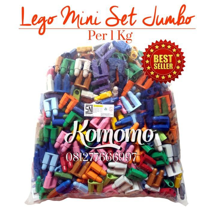 grosir  Mainan Edukasi LEGO Mini Set Jumbo|Bongkar Pasang Miniset Per Kilo/KG Berkualitas