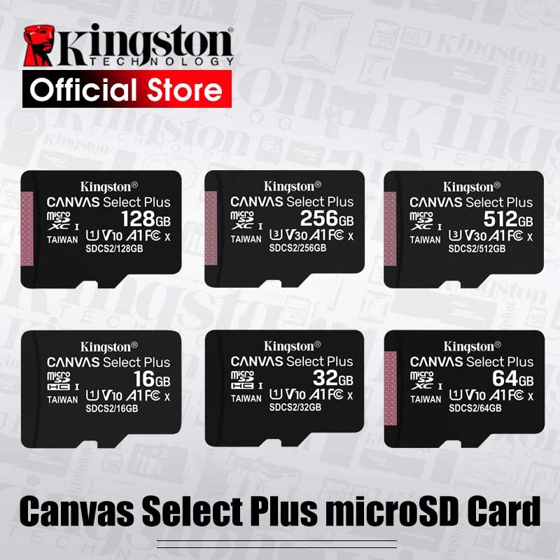 Kingston SD Card Micro sd card Memory Card Class 10 100MB/s 16GB/32GB/64GB/128GB/256GB/512GB TF Card