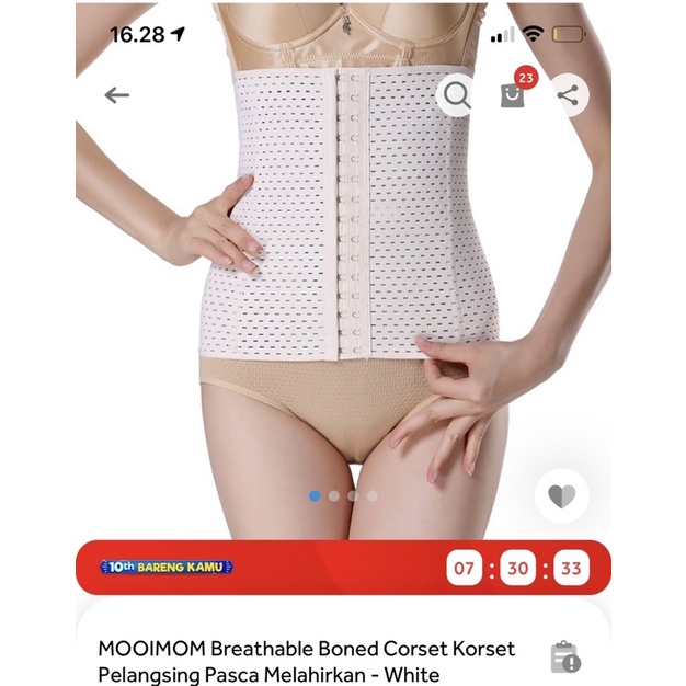 mooimom breathable boned korset