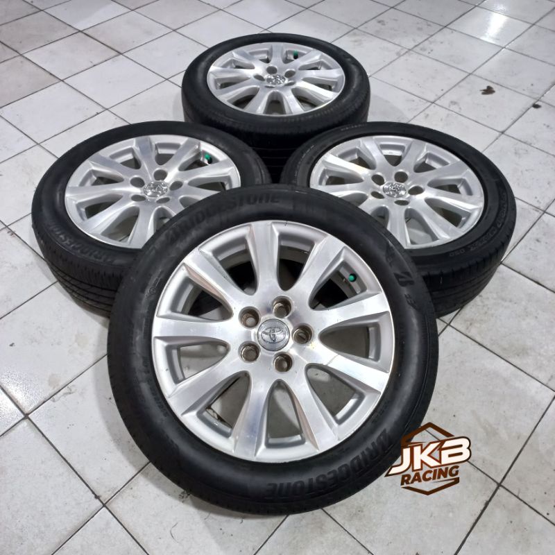 VELG MOBIL BEKAS OEM TOYOTA CAMRY R17X7 PCD 5X114 + BAN 215/55 R17