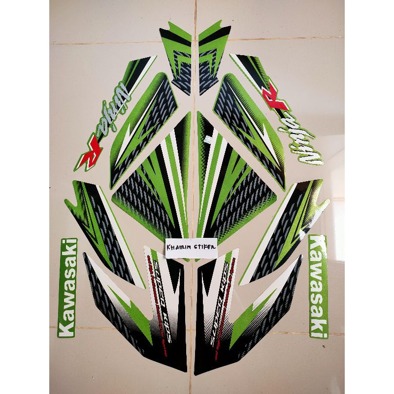 striping stiker ninja r 2015 hijau