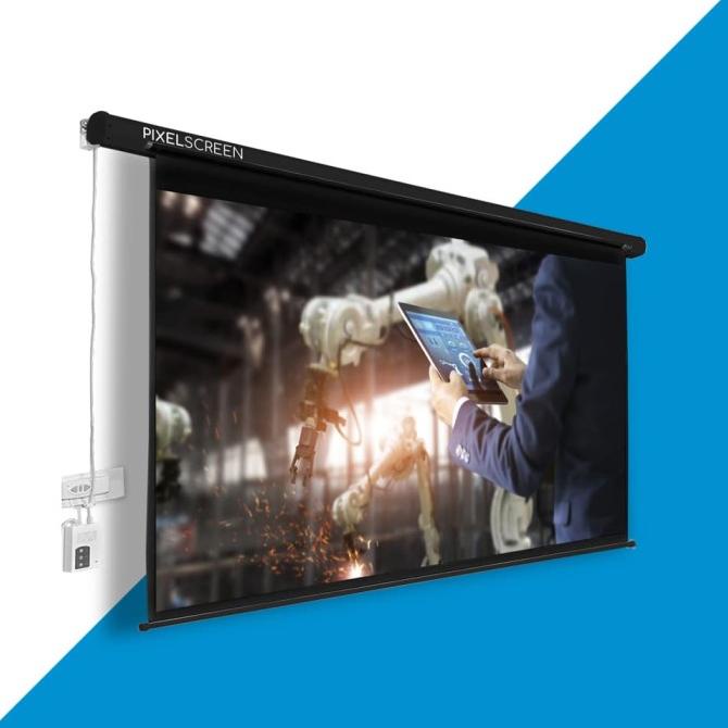 Screen Projector Pixel 70" Motorize - Screen Projector Pixel 70" Remot