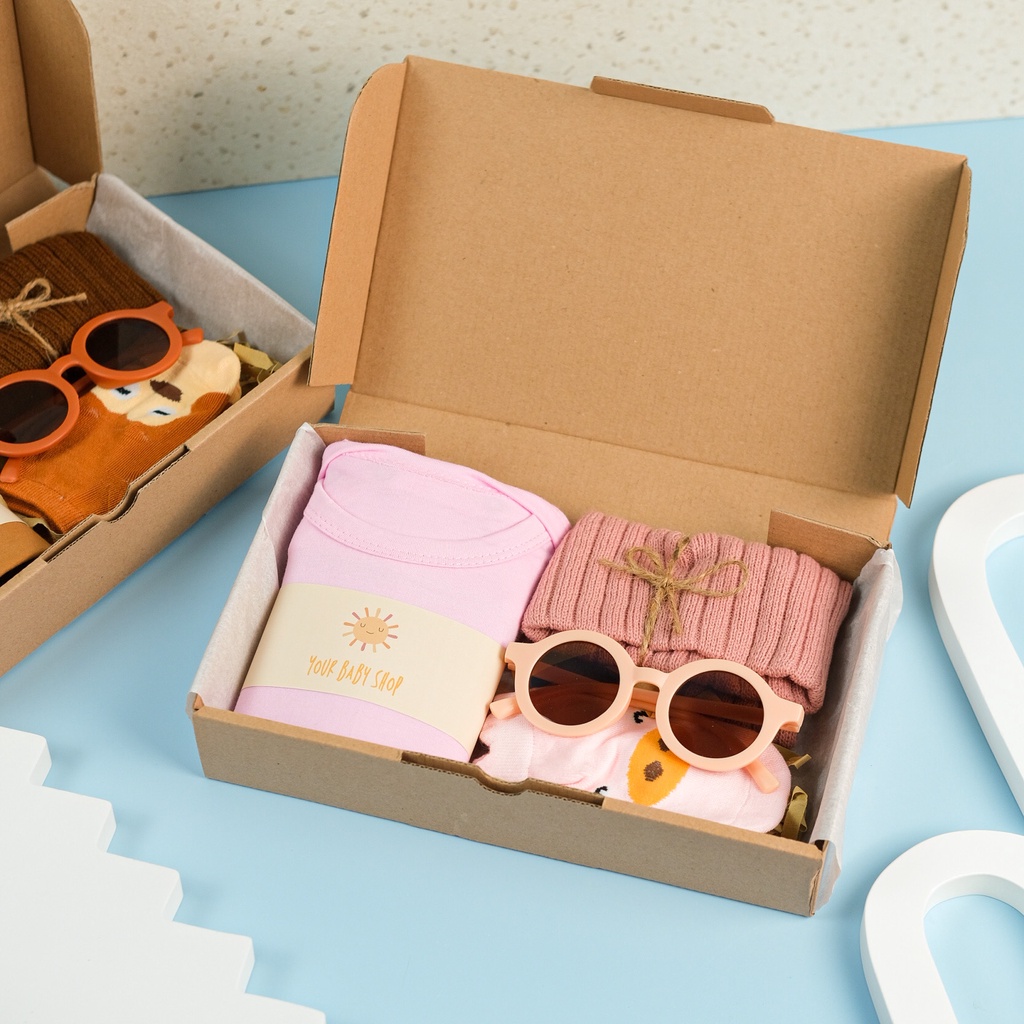 Your Baby Shop Hampers Bayi | Newborn Baby Gift Set Unisex| Kado Lahiran Bayi-Klasik Pink