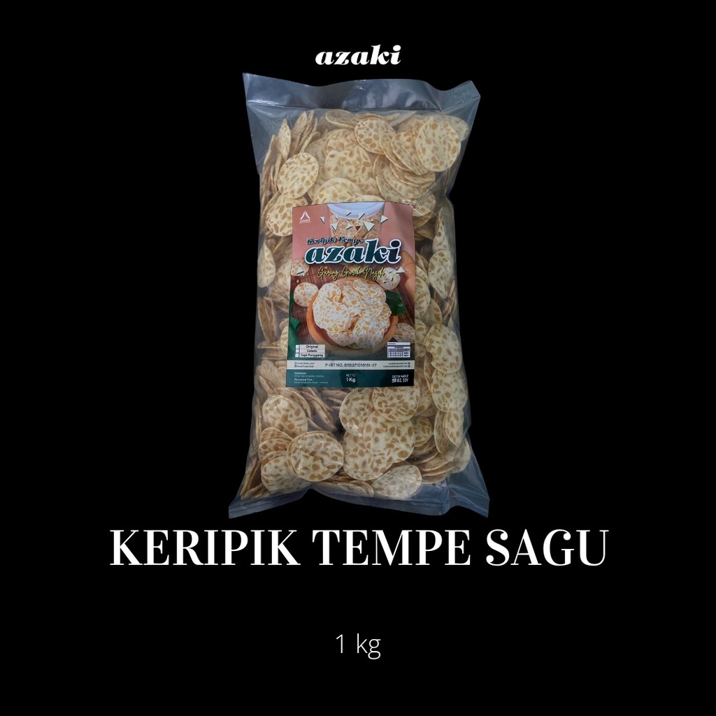 

Keripik Tempe Sagu Azaki kemasan Bulk 1 kg