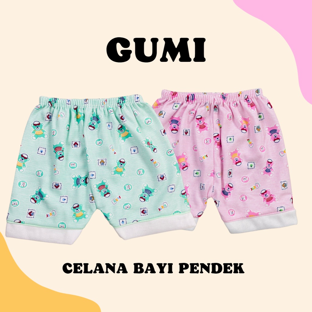 0-6 BLN CELANA BAYI PENDEK GUMI (SNI) CELANA PENDEK BAYI UNISEX