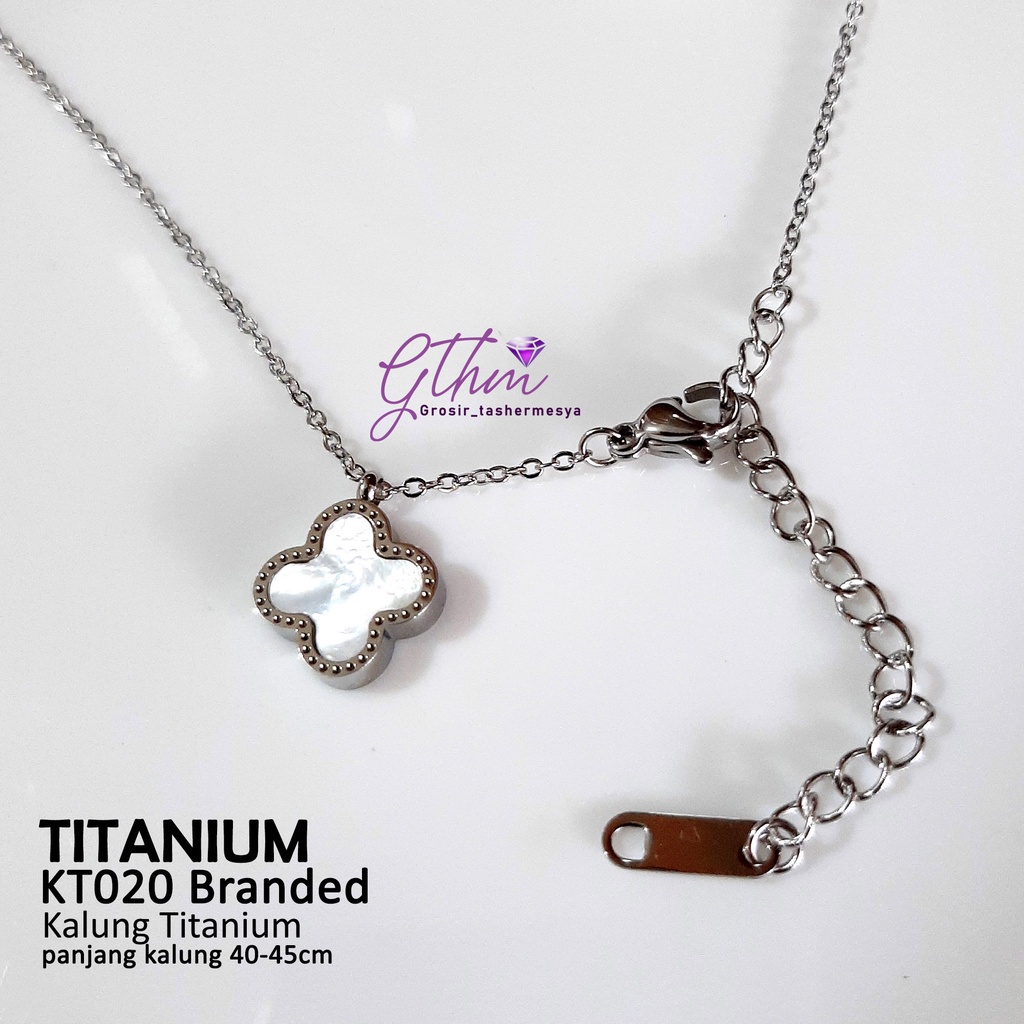 Kalung Wanita Titanium Branded Perhiasan Fashion Import Premium KT020 GTHM