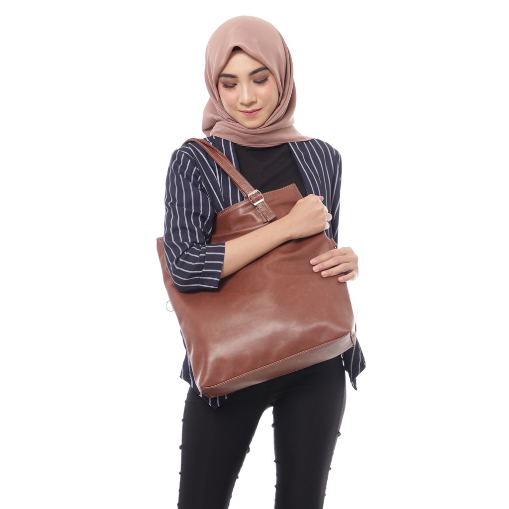 Totebag Kulit Tote Bag Bisa Selempang Tas Wanita murah - ESCORTBAGS