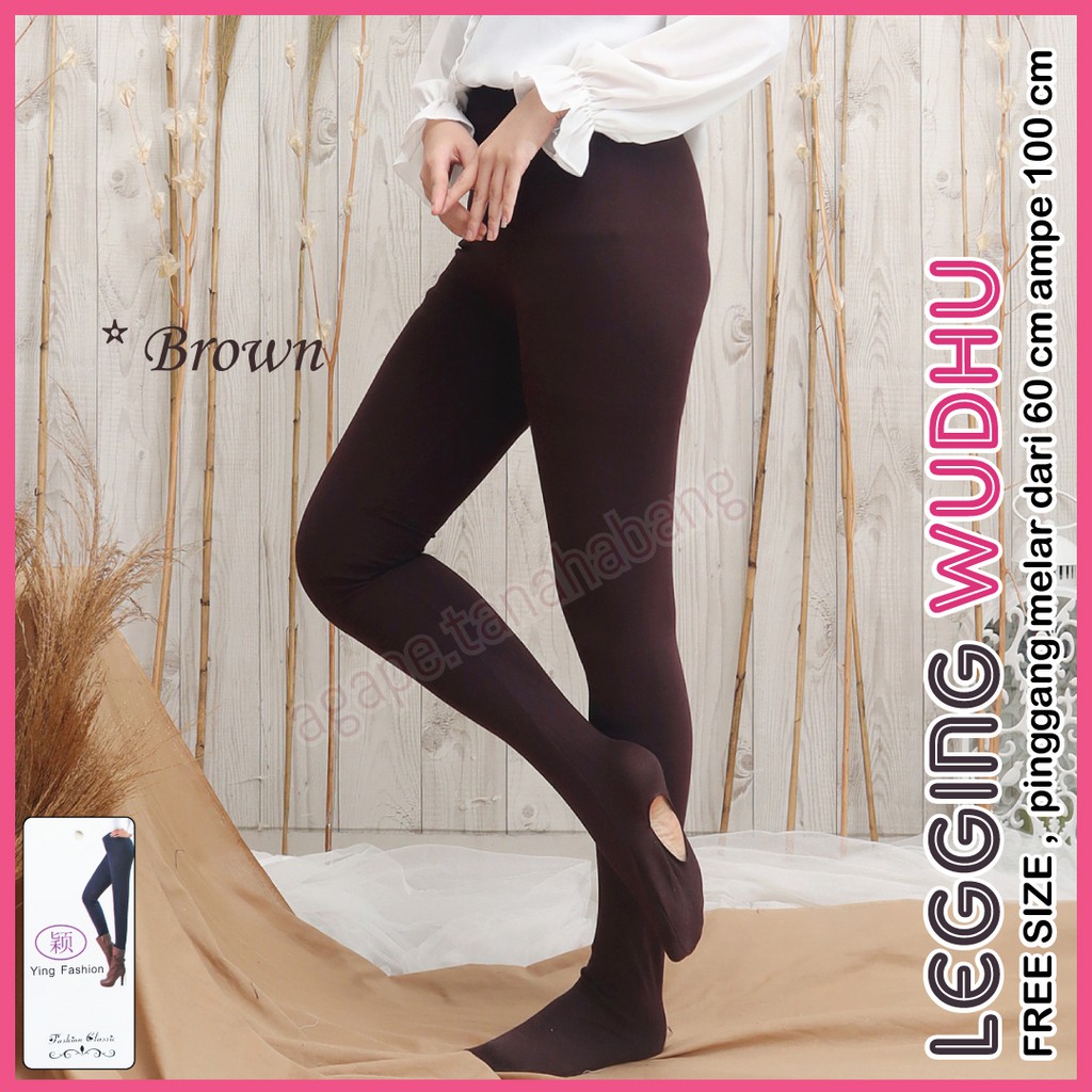 Legging Wudhu Wanita Premium / Legging Jumbo / Legging Muslimah wanita / legging polos wanita