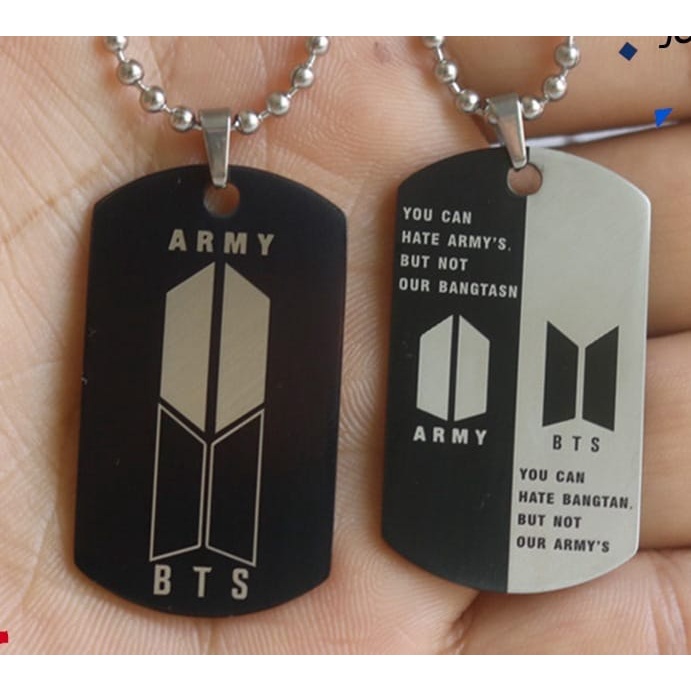 Kalung BTS Rantai Logo Bangtan BTS KPOP Untuk Pria dan Wanita