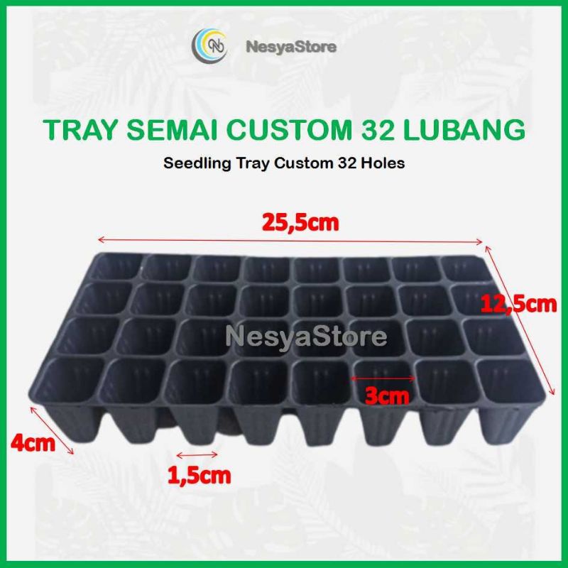 Tray Semai Trai Semai Custom 32 Lubang - Potray Custom