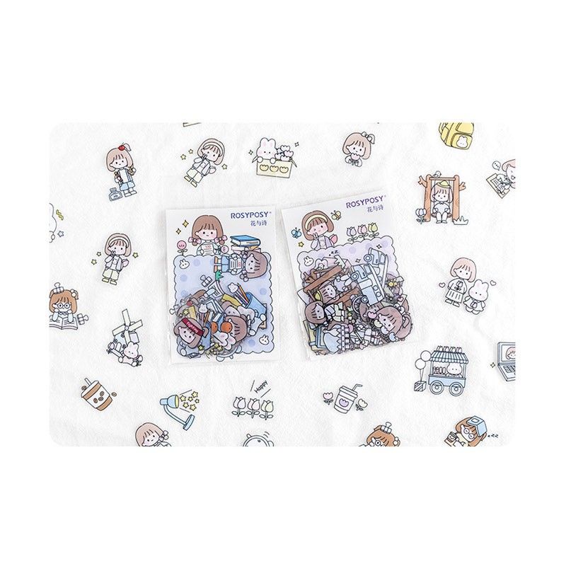 

Stiker Transparan Rosyposy Motif Garden / Anak Perempuan / Stiker Anti Air / Flake Stickers / Stiker Untuk Scrapbook Diary Journal Laptop Hp Tumblr